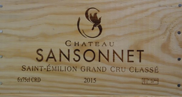 Château Sansonnet 2015, St. Emilion Grand Cru Classé