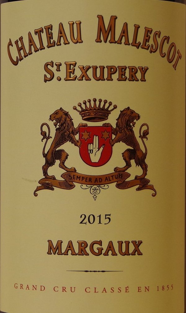 Château Malescot St. Exupery 2015, 3ème Grand Cru Classé