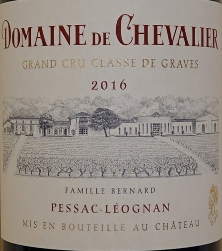 Domaine de Chevalier 2016, Grand Cru Classé de Graves