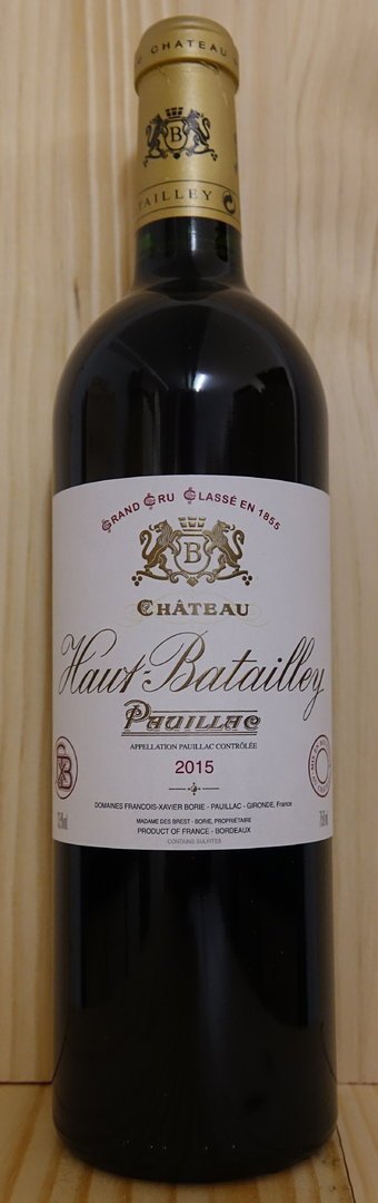 Château Haut Batailley 2015, 5ème Grand Cru Classé