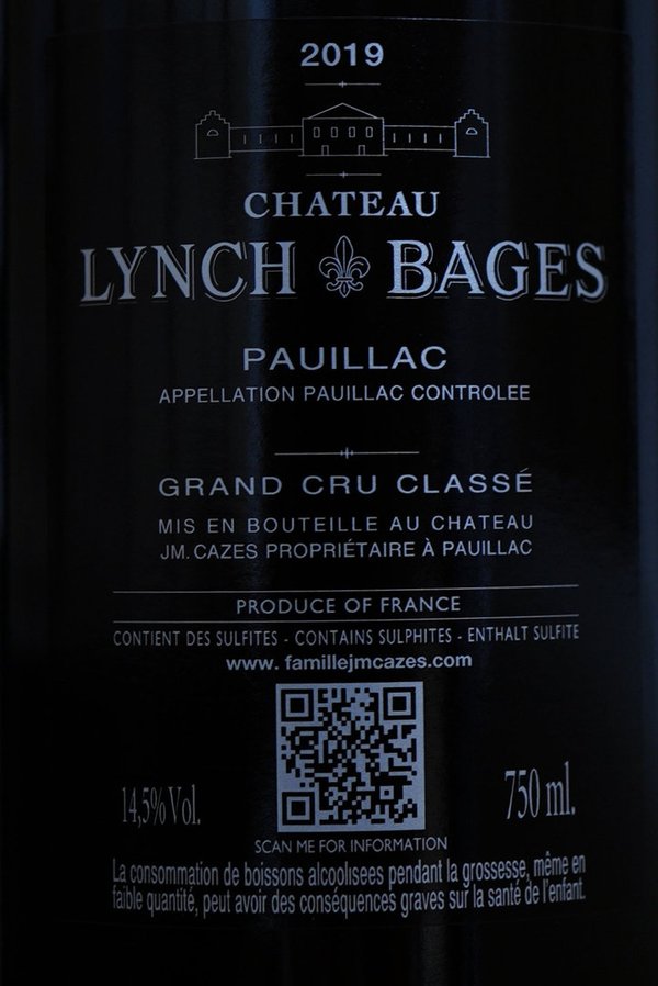 Château Lynch Bages 2019, 5ème Grand Cru Classé