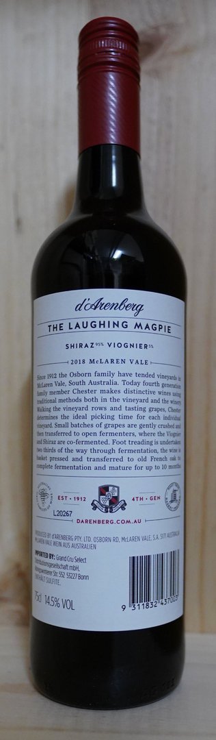 d'Arenberg The Laughing Magpie 2018