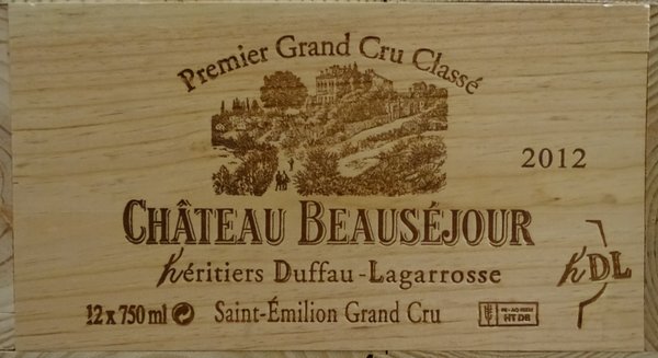 Château Beausejour Heritiers Duffau-Lagarosse 2012, 1er Grand Cru Classé St.-Emilion