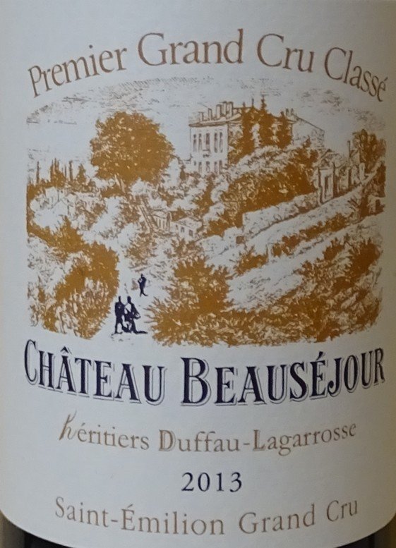 Château Beausejour Heritiers Duffau-Lagarosse 2013, 1er Grand Cru Classé St.-Emilion