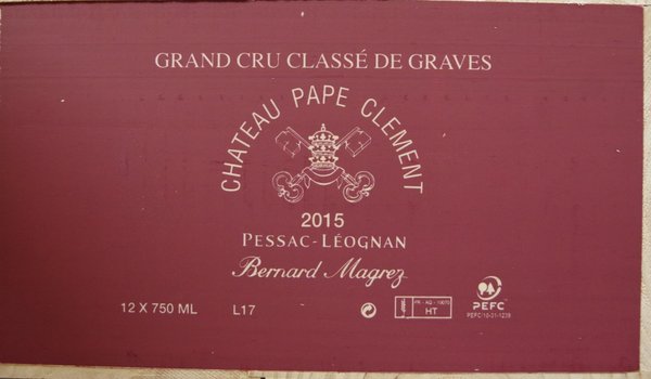Château Pape Clément 2015, Grand Cru Classé de Graves