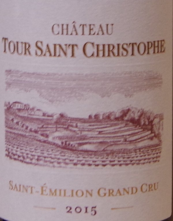 Château Tour Saint Christophe 2015, St. Emilion Grand Cru Classé