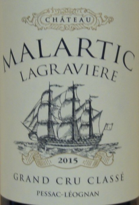 Château Malartic Lagraviere 2015, Grand Cru Classé de Graves