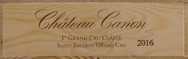 Château Canon 2016, 1er Grand Cru Classé B