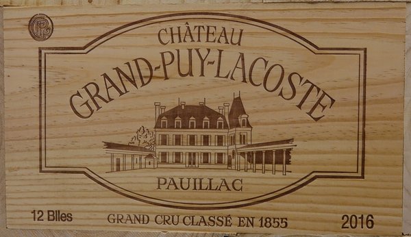 Château Grand-Puy-Lacoste 2016, 5ème Grand Cru Classé