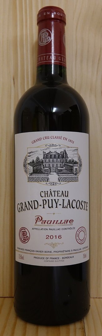 Château Grand-Puy-Lacoste 2016, 5ème Grand Cru Classé