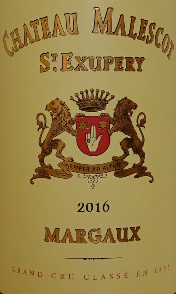 Château Malescot St. Exupery 2016, 3ème Grand Cru Classé