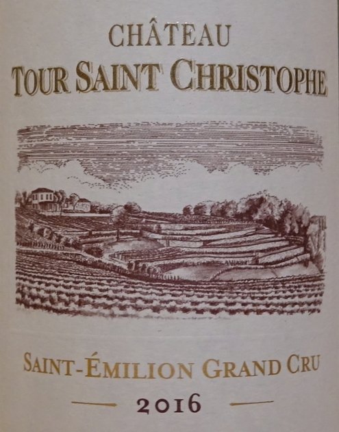Château Tour Saint Christophe 2016, St. Emilion Grand Cru Classé