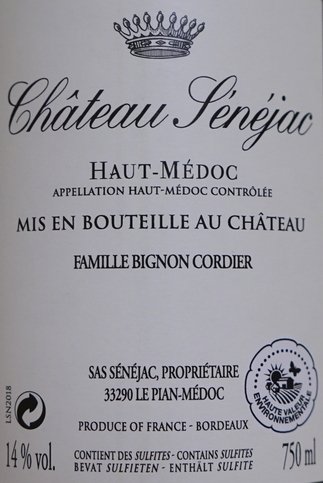 Château Senejac 2018, Cru Bourgeois