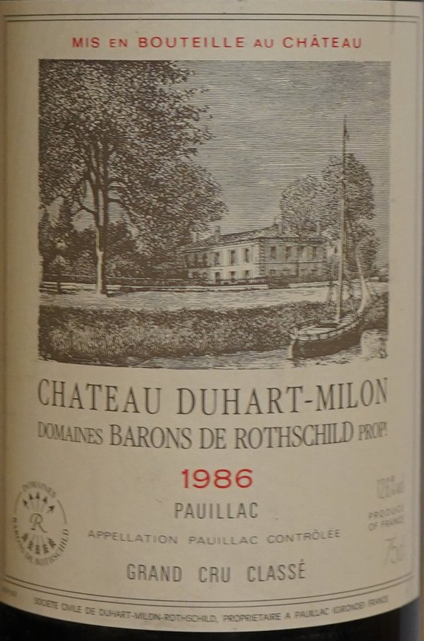 Château Duhart Milon 1986, Grand Cru Classé Pauillac