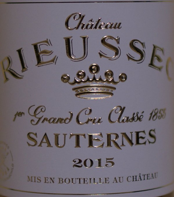 Château Rieussec 2015, 1er Grand Cru Classé Sauternes 0,375l