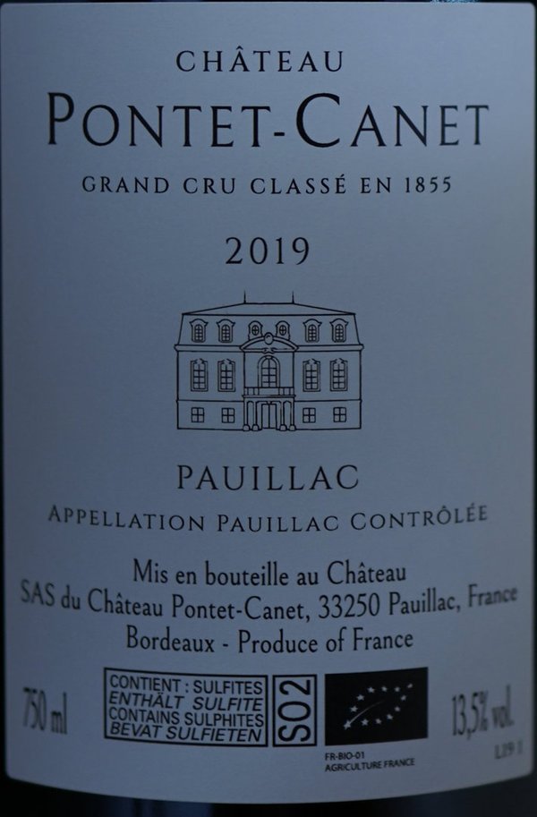 Château Pontet-Canet 2019, 5ème Grand Cru Classé Pauillac