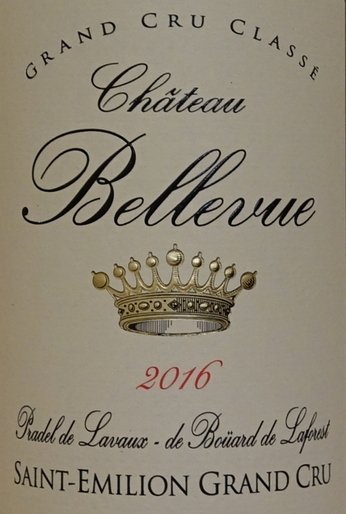 Château Bellevue 2016, St. Emilion Grand Cru Classé